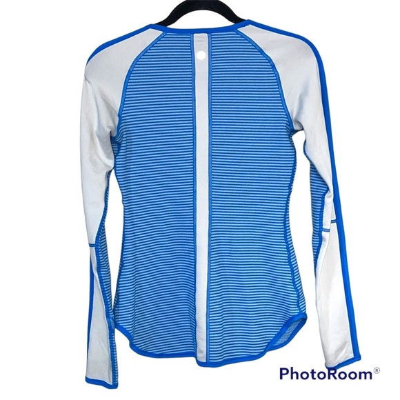 Lululemon Runder Under Top Blue Sz M - Picture 7 of 7